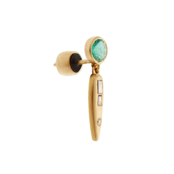Ileana Makri Grass Beam Earrings Y-D-EM