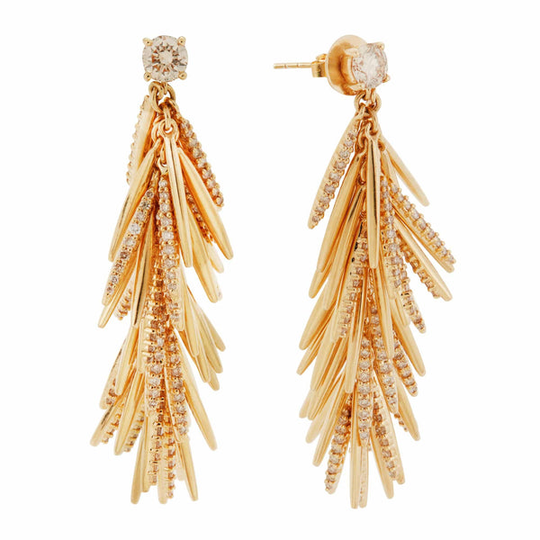 ileana makri Grass Bunch Drop Earrings
