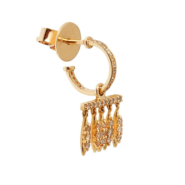Ileana Makri Grass Dewdrop Hoops Y-LCHD