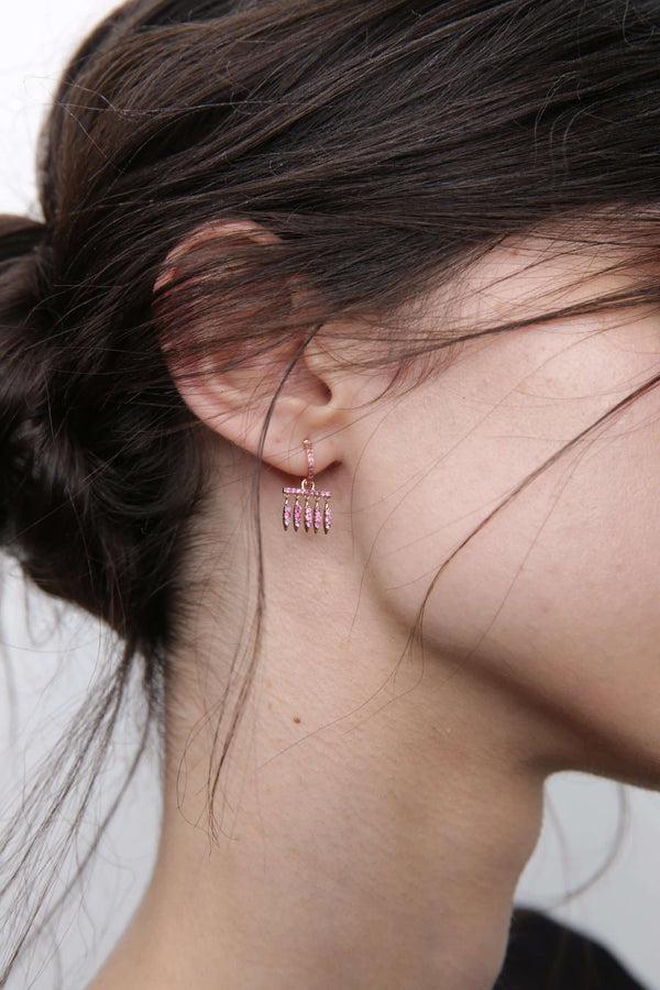 Ileana Makri Grass Dewdrops Hoops P-PS