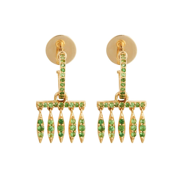 ileana makri Grass Dewdrops Hoops Y-TS