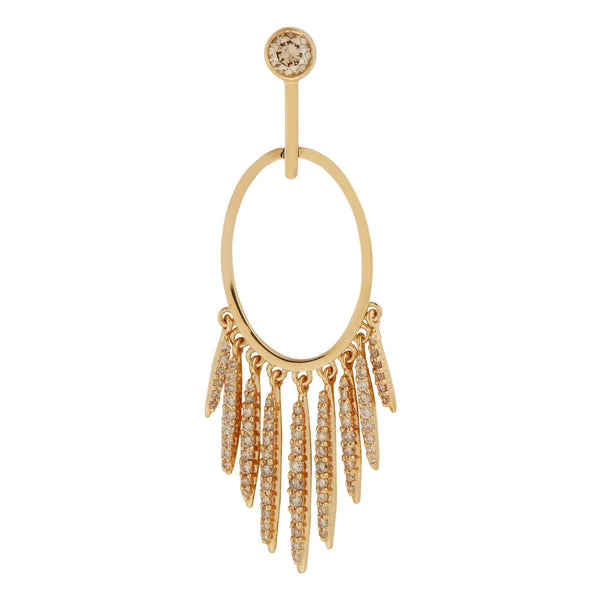 Ileana Makri Grass Diamond Sunset Earrings