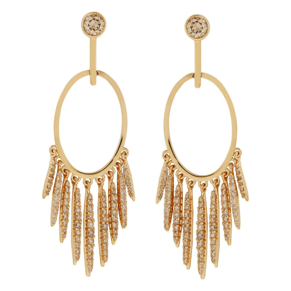 ileana makri Grass Diamond Sunset Earrings