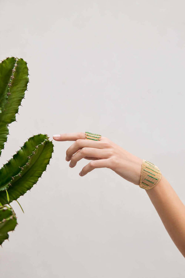 Ileana Makri Grass Fence Ring Y-EM