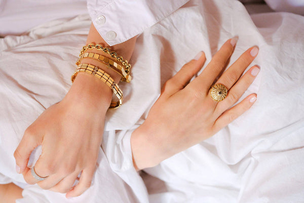 Ileana Makri Grass Flower Spin Ring Y-CHD