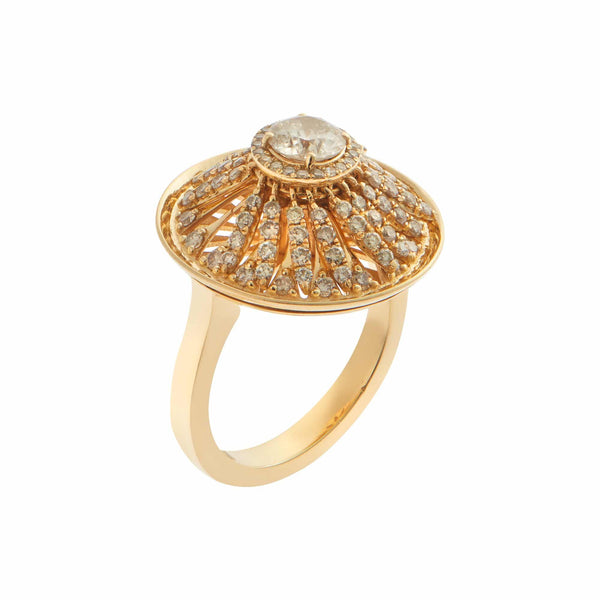 ileana makri Grass Flower Spin Ring Y-CHD