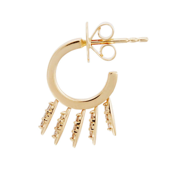 Ileana Makri Grass Fringe Mini Hoops Υ-LCHD