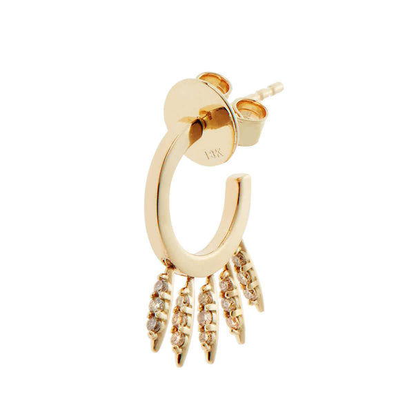 Ileana Makri Grass Fringe Mini Hoops Υ-LCHD