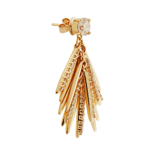 Ileana Makri Grass Mini Bunch Drop Earrings