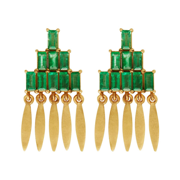ileana makri Grass Mini Spike Earrings Y-EM
