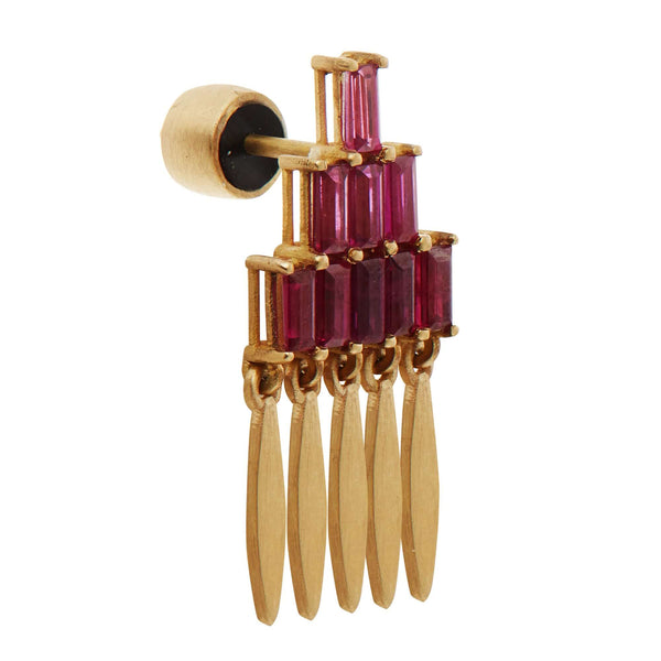 Ileana Makri Grass Mini Spike Earrings Y-RU