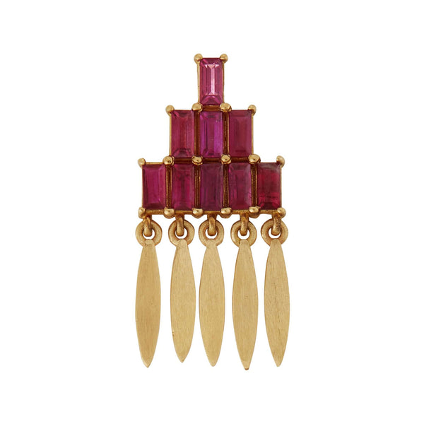 Ileana Makri Grass Mini Spike Earrings Y-RU