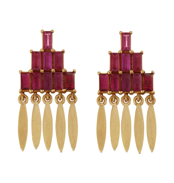ileana makri Grass Mini Spike Earrings Y-RU