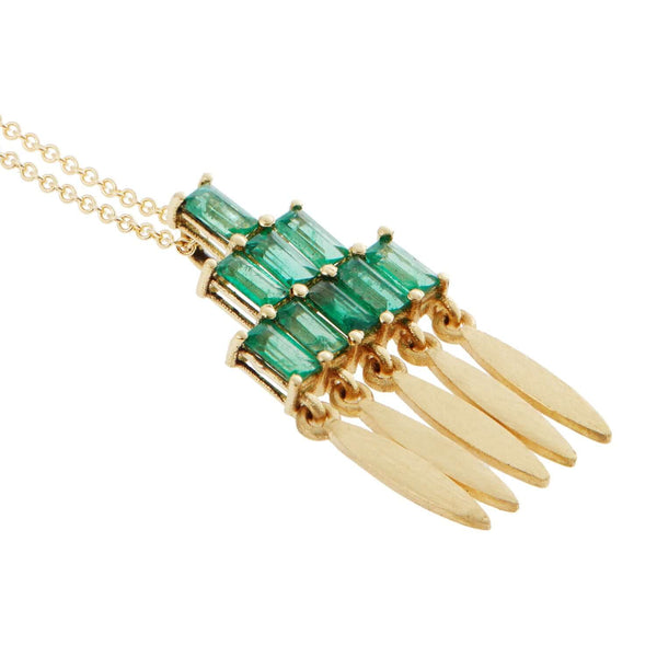 Ileana Makri Grass Mini Spike Pendant Y-EM