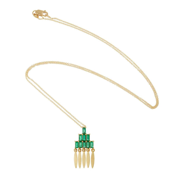 Ileana Makri Grass Mini Spike Pendant Y-EM