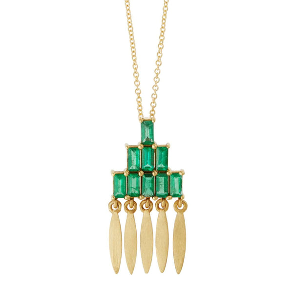 ileana makri Grass Mini Spike Pendant Y-EM
