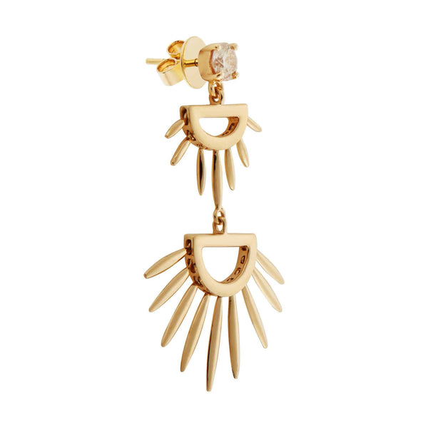 Ileana Makri Grass Palm Earrings