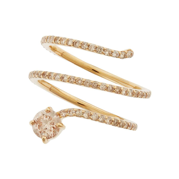 ileana makri Grass Seed Spiral Ring Y-LCHD