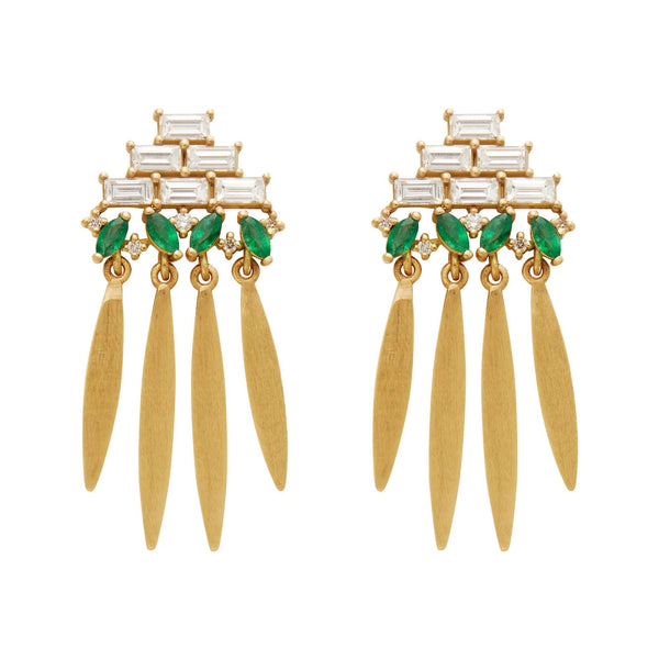 ileana makri Grass Spike Earrings Y-D-EM