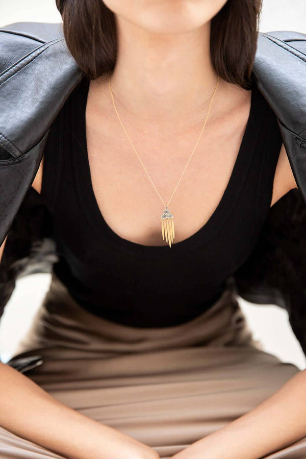 Ileana Makri Grass Spike Pendant Y-D