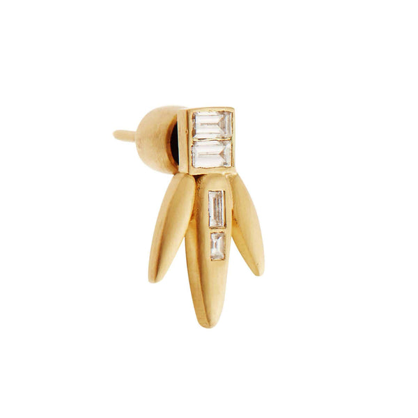 Ileana Makri Grass Straw Studs Y-D