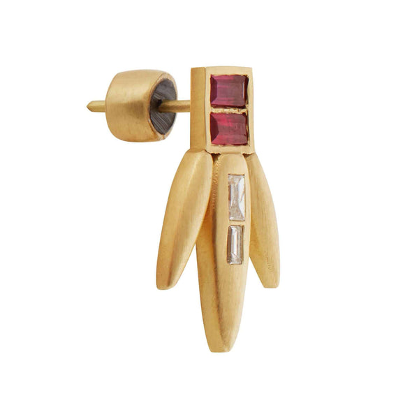 Ileana Makri Grass Straw Studs Y-D-RU