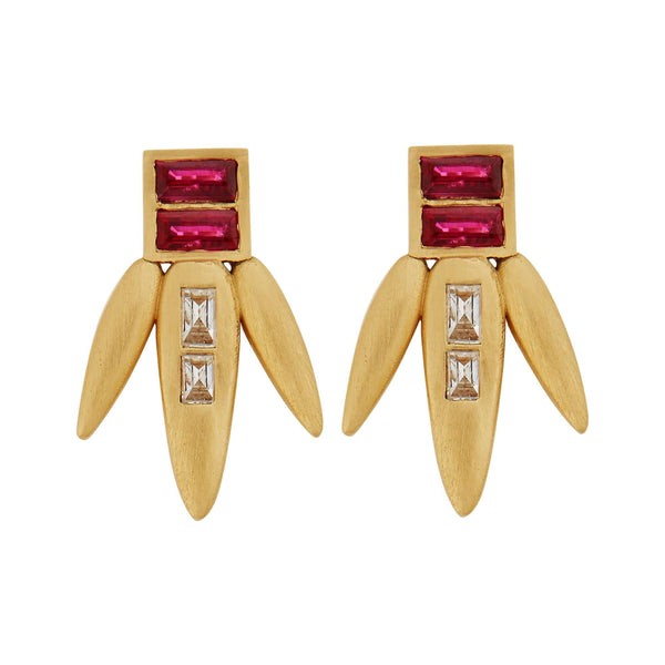 ileana makri Grass Straw Studs Y-D-RU
