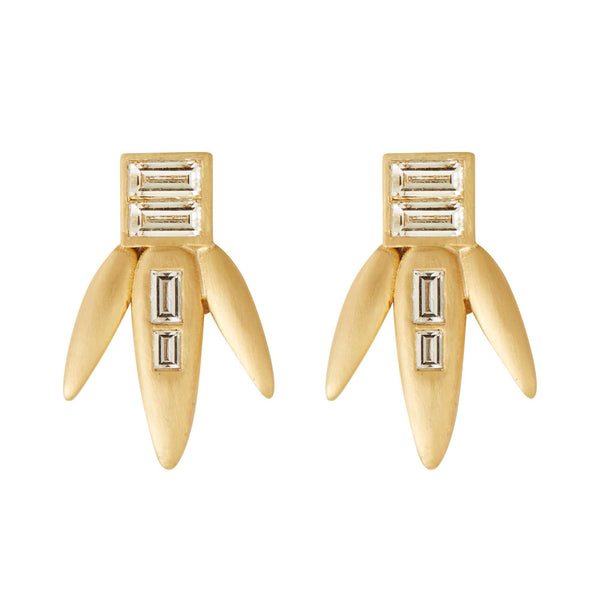 ileana makri Grass Straw Studs Y-D