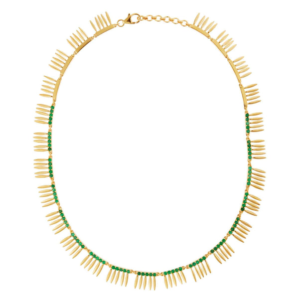 ileana makri Grass Sunny Leaves Necklace Y-EM