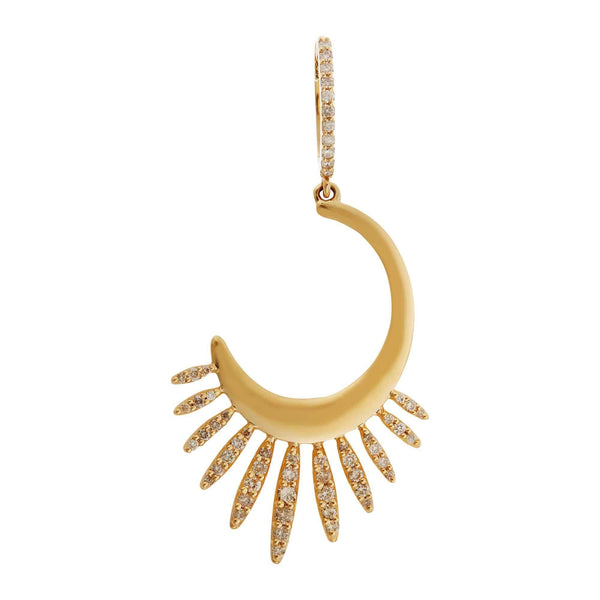 Ileana Makri Grass Sunrise Leaves Earrings Y-CHD