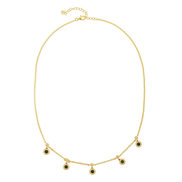 ileana makri Green Agate Sun Necklace