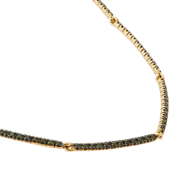 Ileana Makri Green Diamond Riviera Necklace