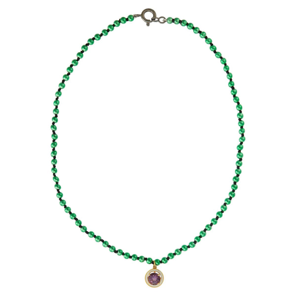 Ileana Makri Green Hematite Amethyst