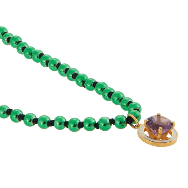 Ileana Makri Green Hematite Amethyst