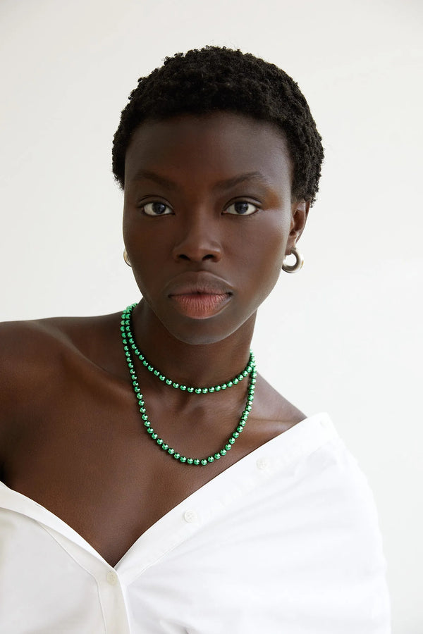 Ileana Makri Green Hematite Beads