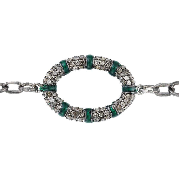 Ileana Makri Grey Diamond Loop Bracelet