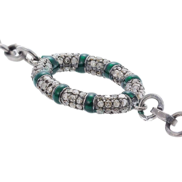 Ileana Makri Grey Diamond Loop Bracelet