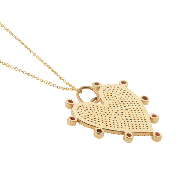 Ileana Makri Halo Heart Pendant