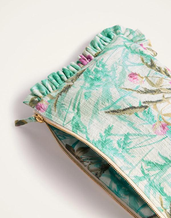 Ileana Makri Hand Pochette Heath Mint