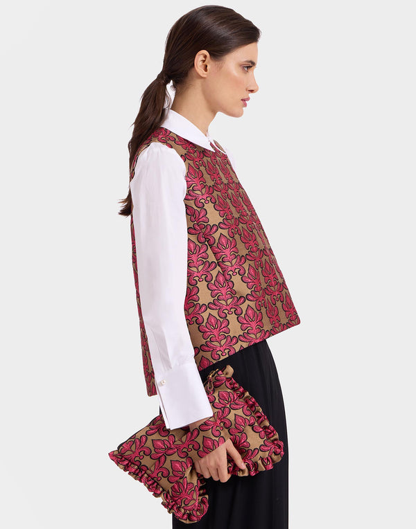 Ileana Makri Hand Pochette Herald Fuchsia