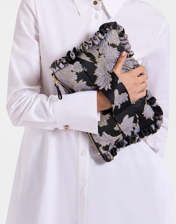 Ileana Makri Hand Pochette Lark Black