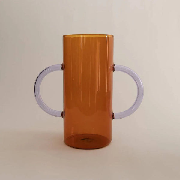 ileana makri Handle Vase | Amber & Lilac