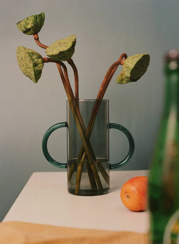 Ileana Makri Handle Vase | Pink & Lilac