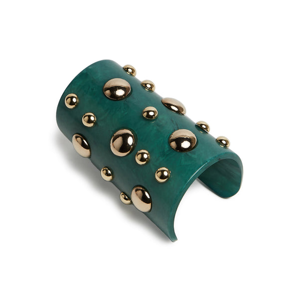 ileana makri Hathor Bangle Dark Green