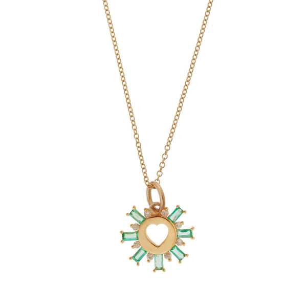 ileana makri Heartburst Emerald Pendant