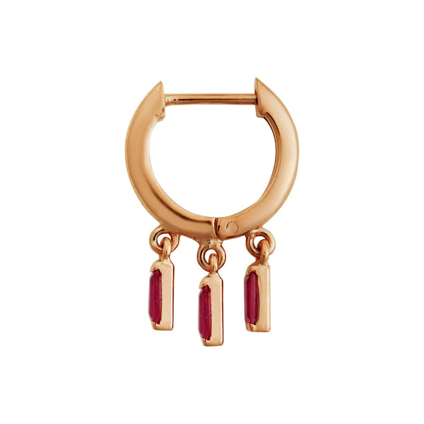 Ileana Makri Hug Baguette Hoops R-RU