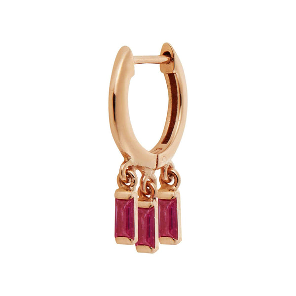 Ileana Makri Hug Baguette Hoops R-RU