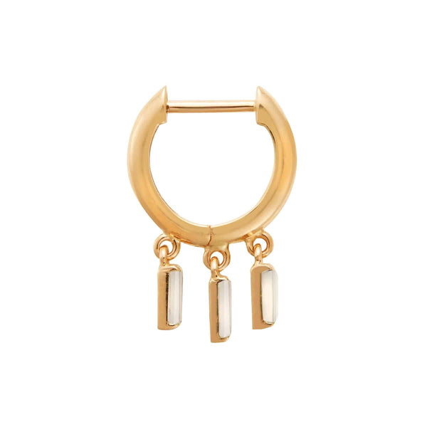 Ileana Makri Hug Baguette Hoops Y-D