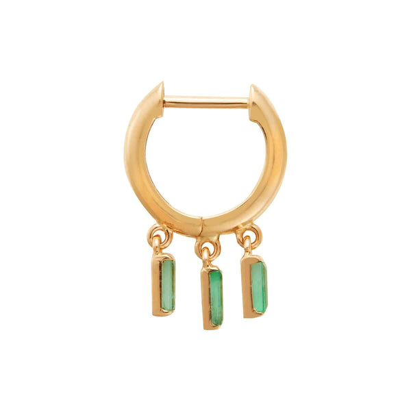 Ileana Makri Hug Baguette Hoops Y-EM