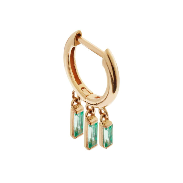 Ileana Makri Hug Baguette Hoops Y-EM